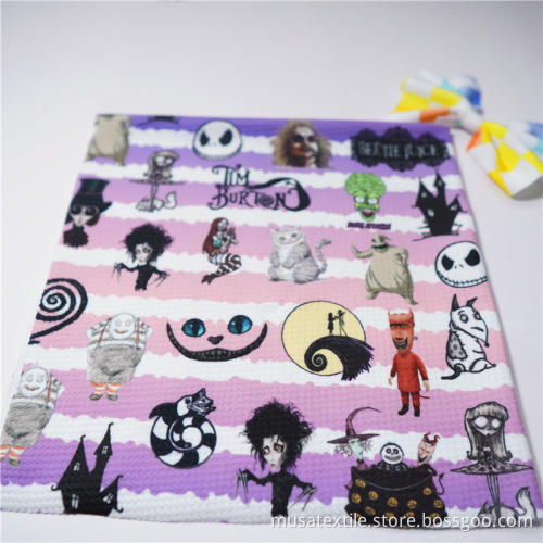 Fashion Polyester Pattern Digital Print Bullet Fabric